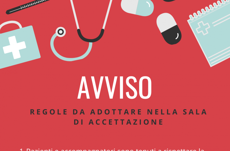 Coronavirus. 5 semplici regole da adottare nella sala di accettazione